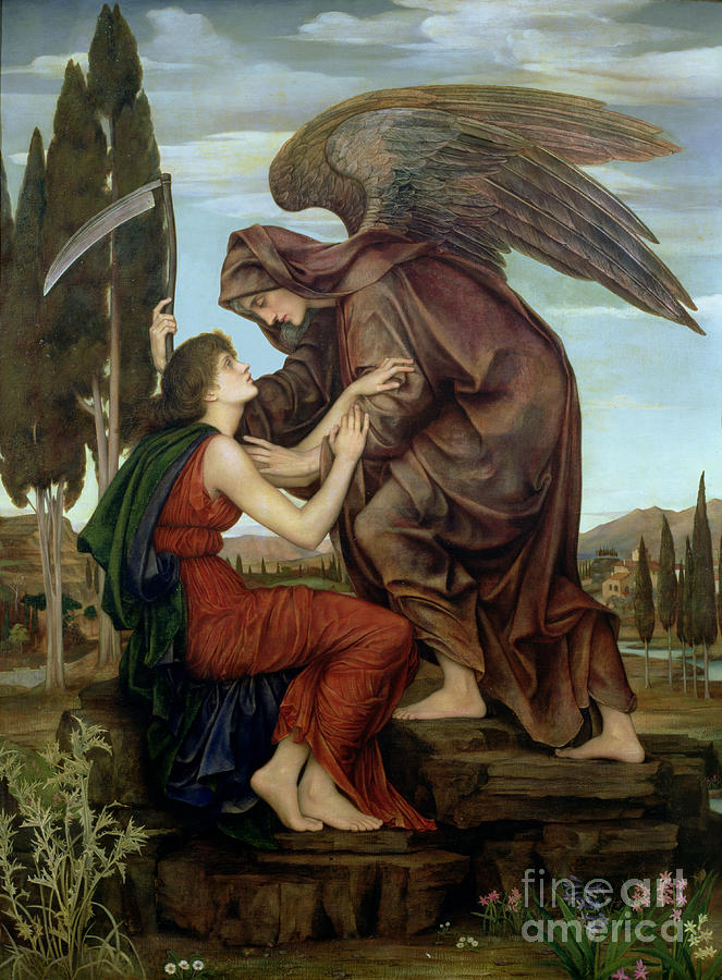The Angel of Death Painting by Evelyn De Morgan