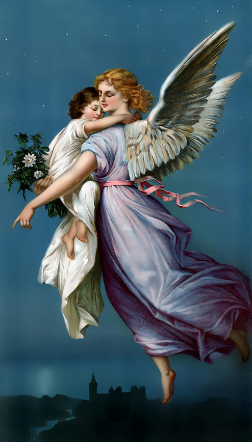 Advertise Painting - The Angel of Peace for i Phone by Terry Reynoldson