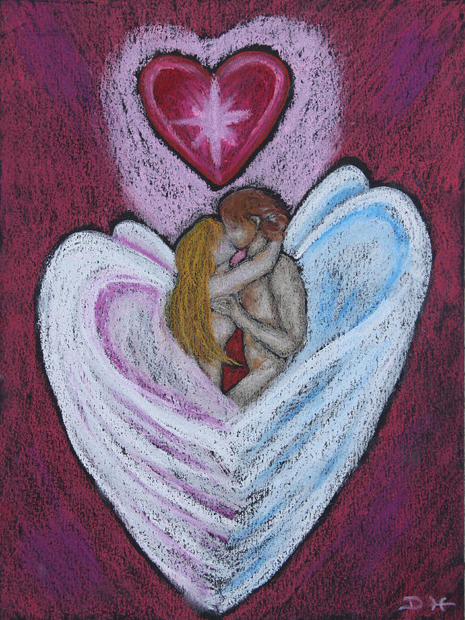 The Angels Kiss Pastel by Diana Haronis
