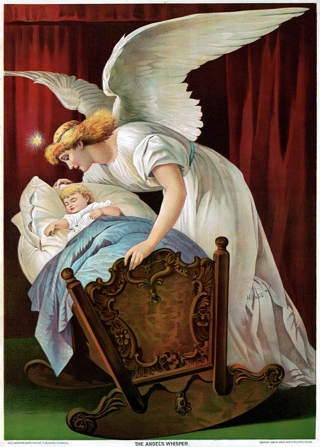 The Angel's Whisper, C1894 Painting by Granger - Fine Art America