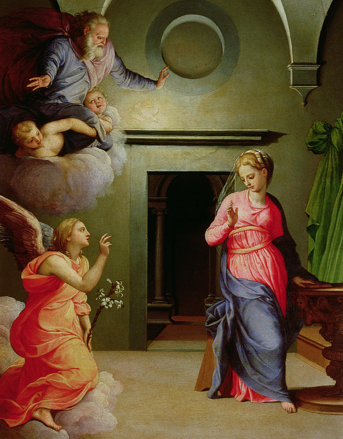 The Annunciation Painting by Agnolo Bronzino