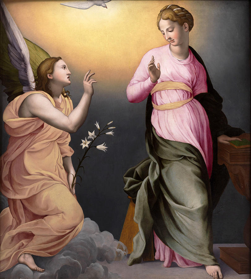 The Annunciation Painting by Bronzino