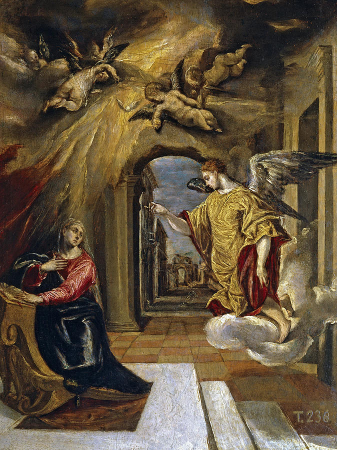 The Annunciation Painting by El Greco