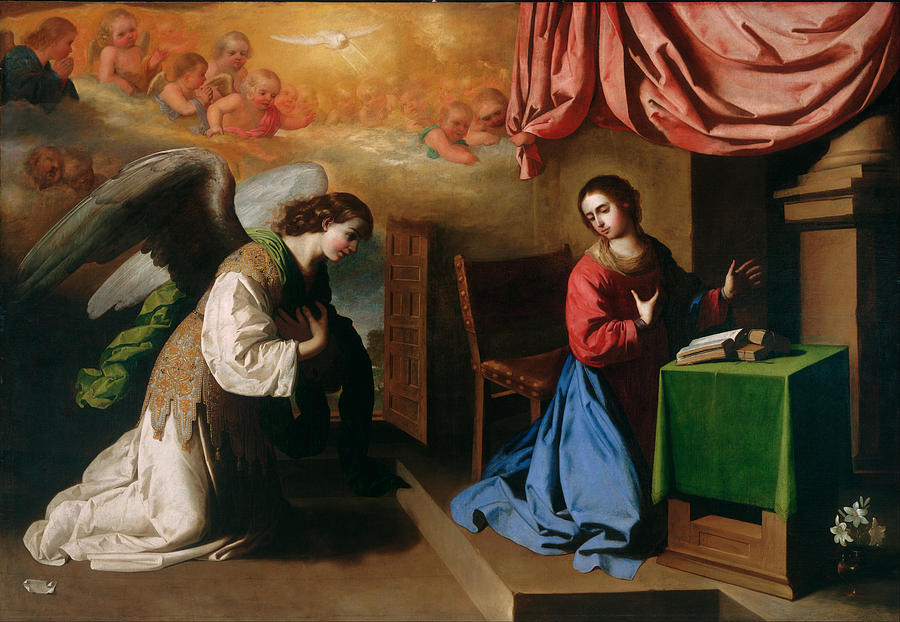 The Annunciation Painting by Francisco de Zurbaran