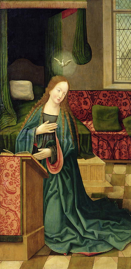 Madonna Painting - The Annunciation by German School