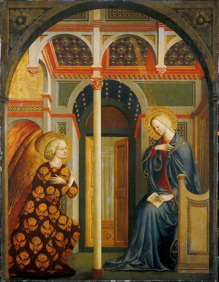The Annunciation Painting by Masolino da Panicale