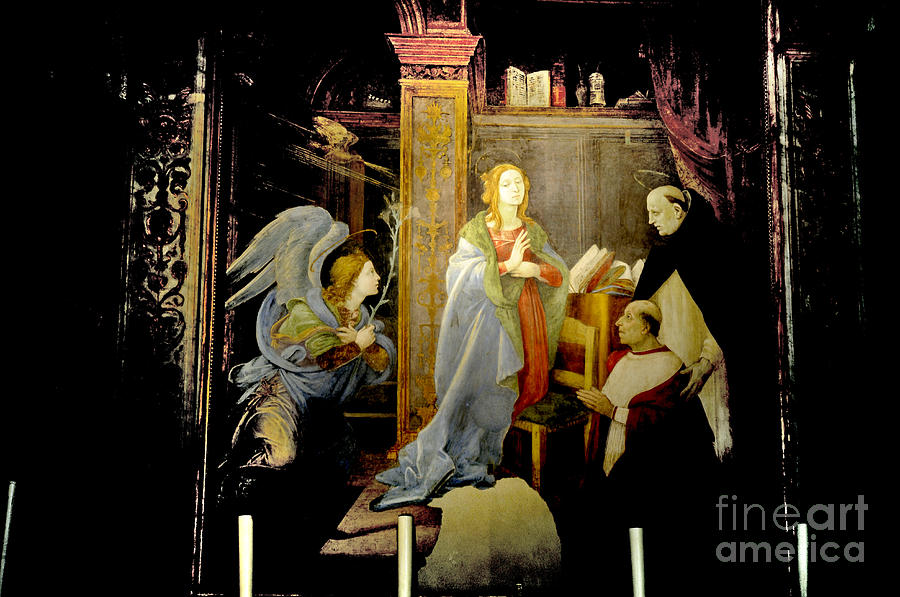 The Annunciation of the Virgin by Fra Lippi Photograph by Brenda Kean