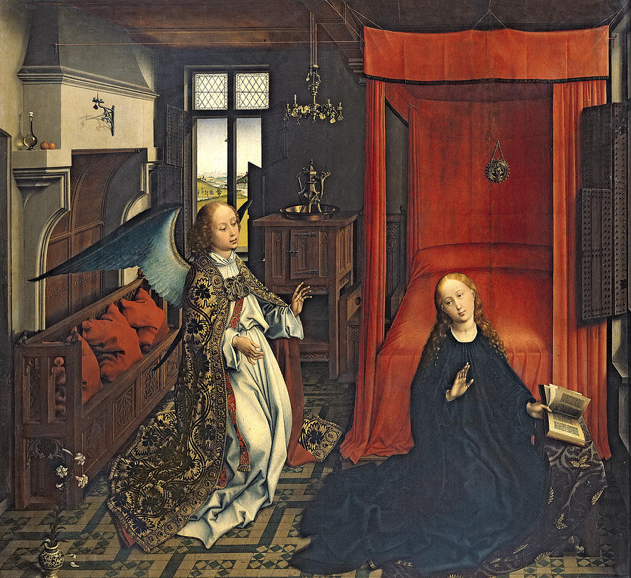 The Annunciation Painting by Rogier van der Weyden