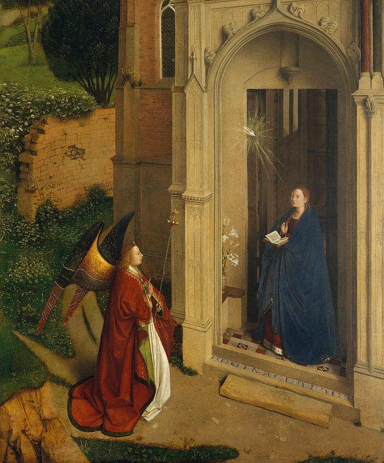 Portrait Painting - The Annunciation by Petrus Christus