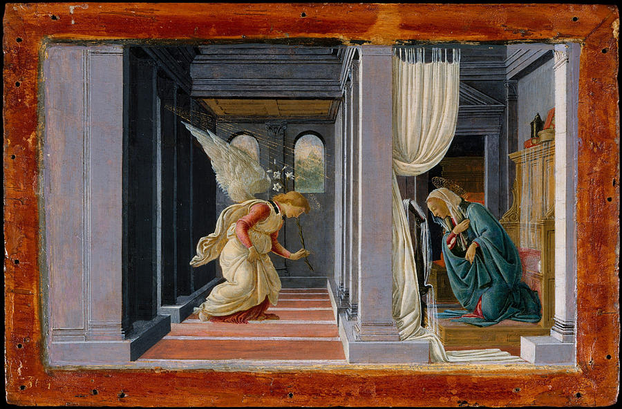 Sandro Botticelli Painting - The Annunciation by Sandro Botticelli