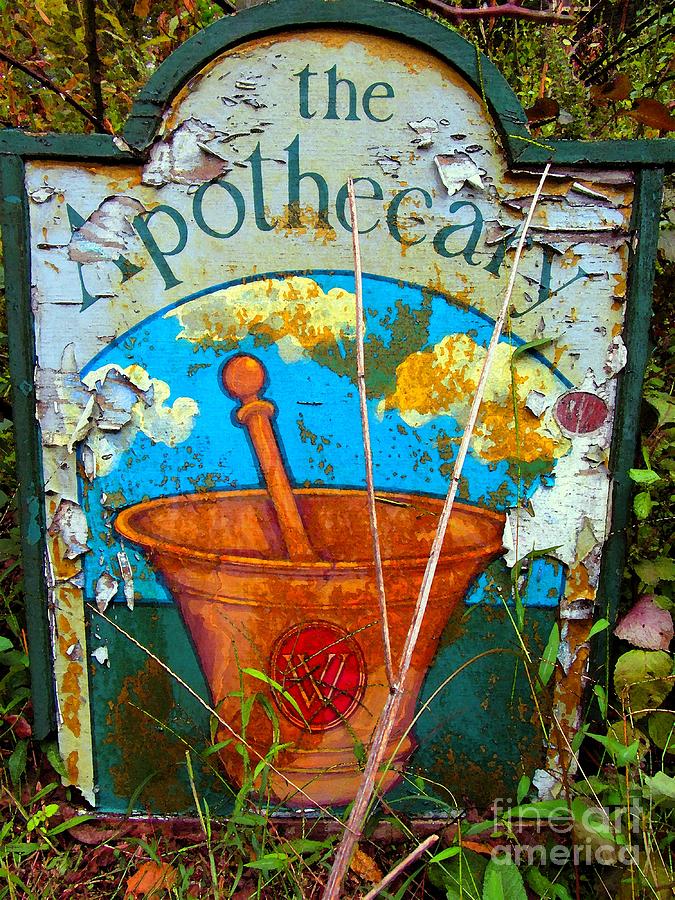 The Apothecary - Signs - Advertising Photograph by Susan Carella
