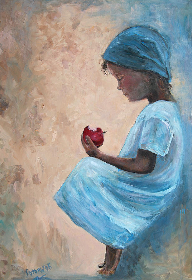 The Apple Painting by Gladiola Sotomayor