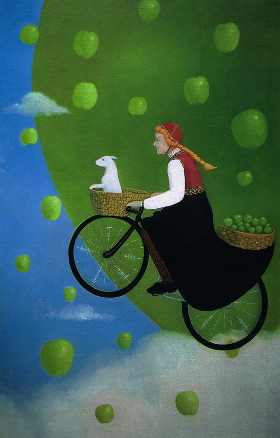 The Apple Transport Painting by Tone Aanderaa