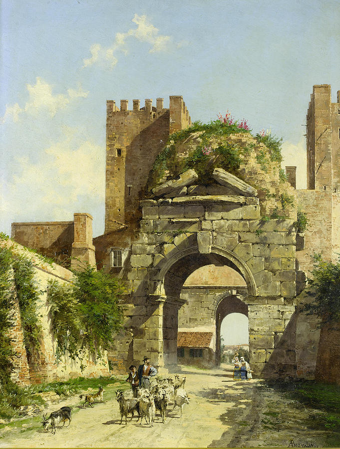The Arch of Drusus. Rome Painting by Antonietta Brandeis