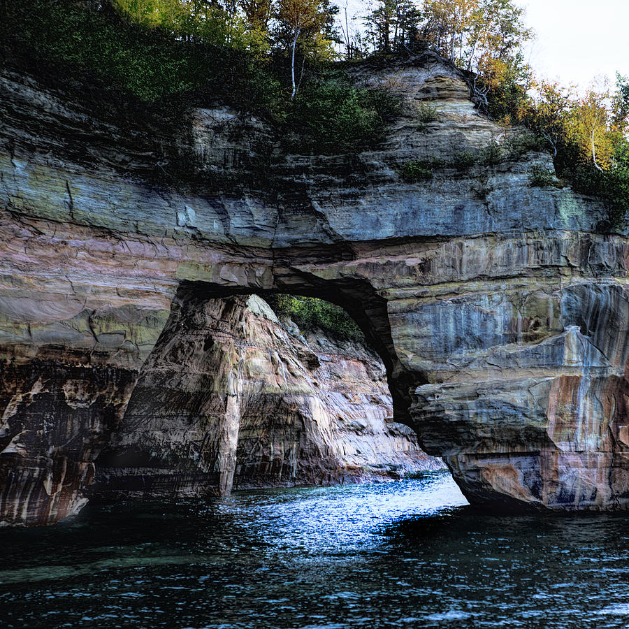 The Arch of Pictured Rocks Michigan Photograph by Evie Carrier