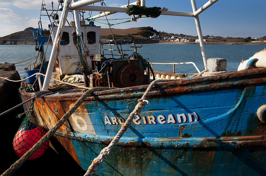 Pier Photograph - The Ard Eireann Fishing Boat by Panoramic Images