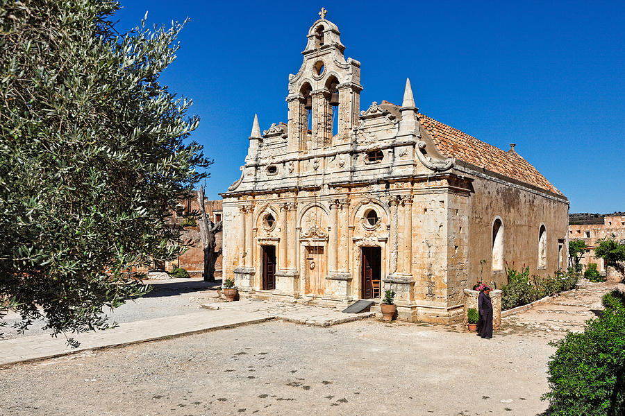 The Arkadi Monastery in Crete - Greece Photograph by Constantinos Iliopoulos
