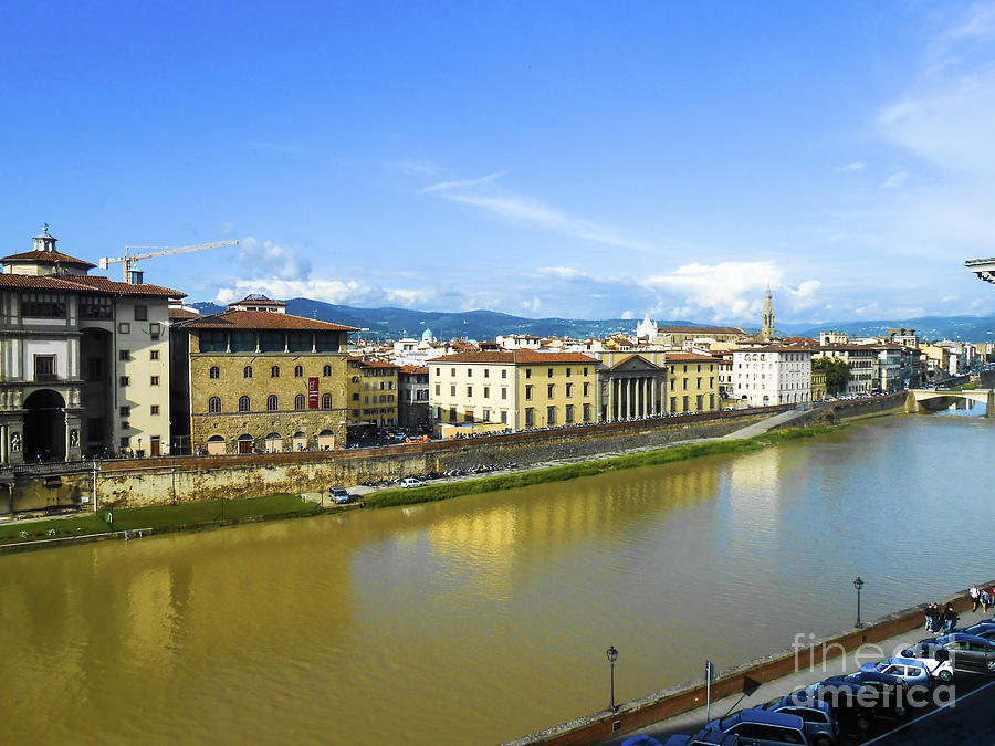 The Arno River Photograph by Elizabeth M