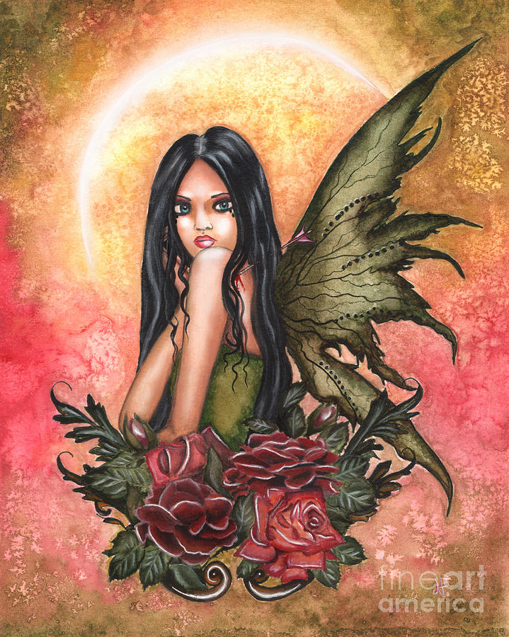 Fairy Painting - The arrow of love by Alysa Graphique