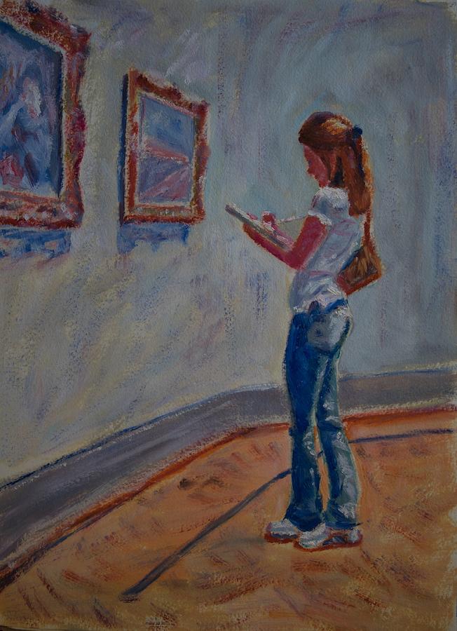 Oil Painting - The art student by Horacio Prada