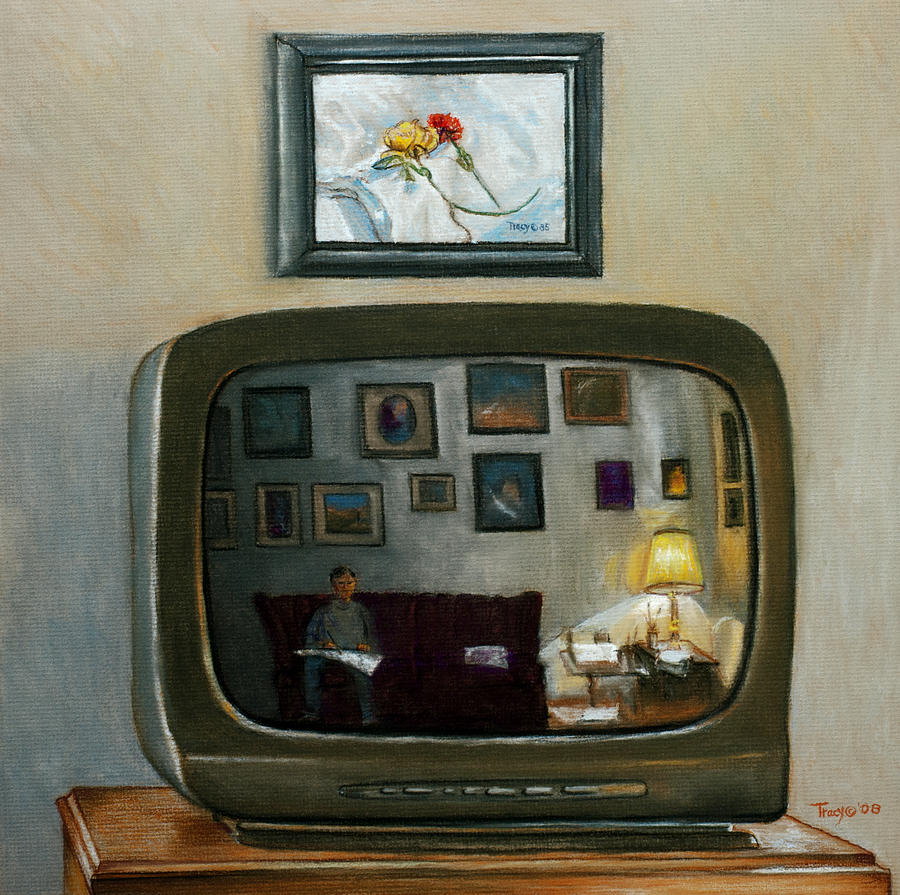 The Artist in His TV Pastel by Robert Tracy
