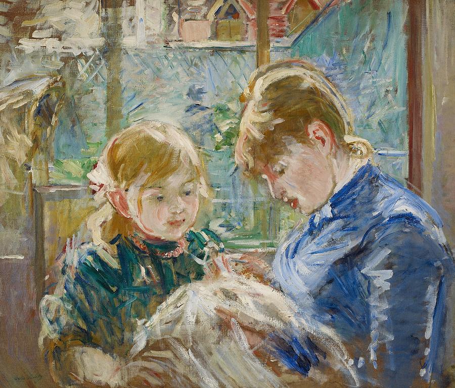 Berthe Morisot Painting - The Artists Daughter by Berthe Morisot