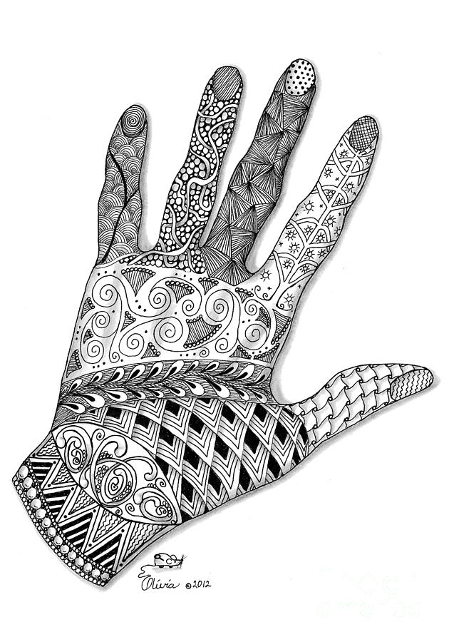 The Artist's Hand Drawing by Olivia H Keirstead