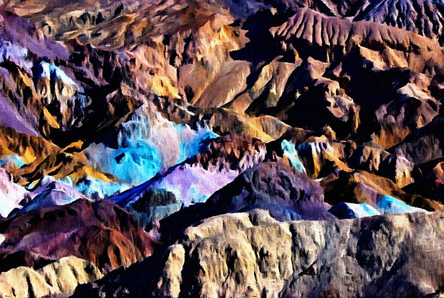 Claude Monet Photograph - The Artists Palette Death Valley by Bob and Nadine Johnston