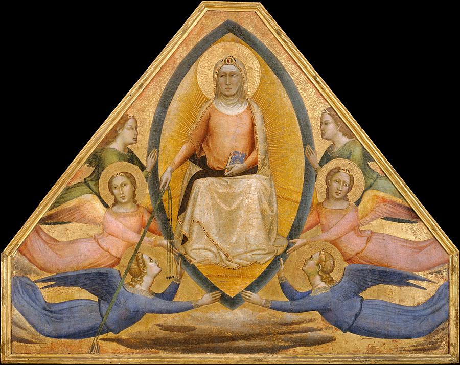 Bernardo Daddi Painting - The Assumption Of The Virgin by Bernardo Daddi