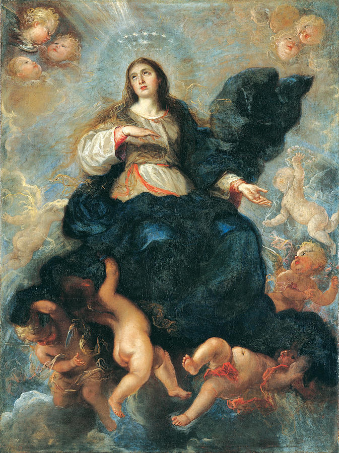 The Assumption of the Virgin Painting by Juan Carreno de Miranda