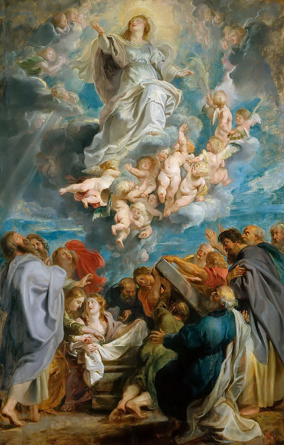 Peter Paul Rubens Painting - The Assumption of the Virgin by Peter Paul Rubens