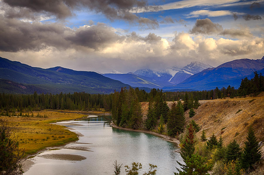 The Athabasca River at Jasper National Park Photograph by Levin Rodriguez
