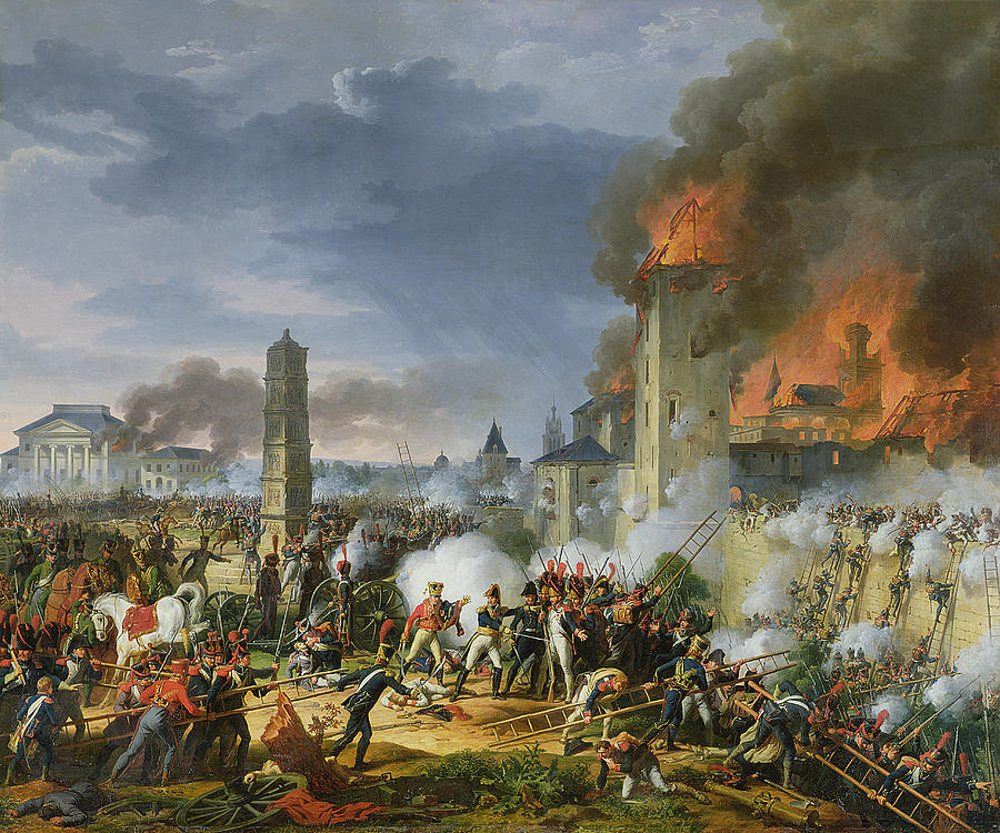 The Attack And Taking Of Ratisbon, 23rd April 1809, 1810 Oil On Canvas ...