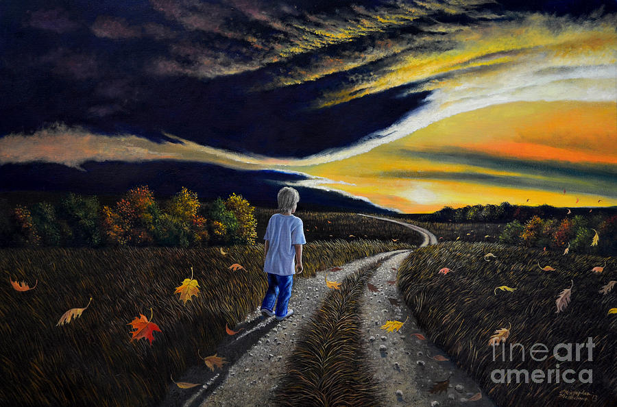 The Autumn Breeze Painting by Christopher Shellhammer