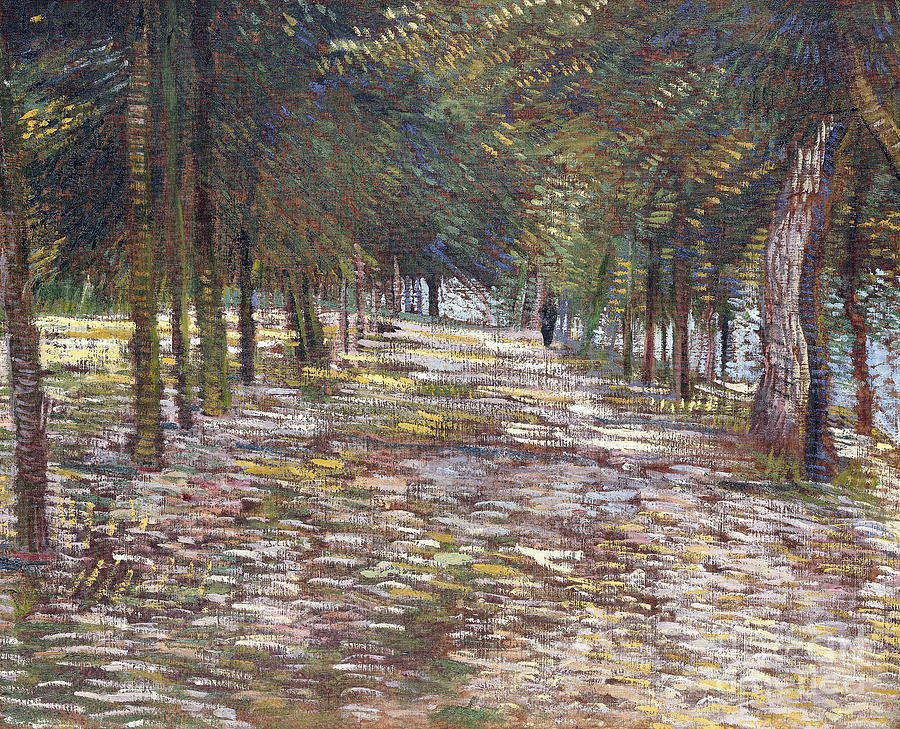 The Avenue at the Park by Vincent Van Gogh Painting by Vincent Van Gogh