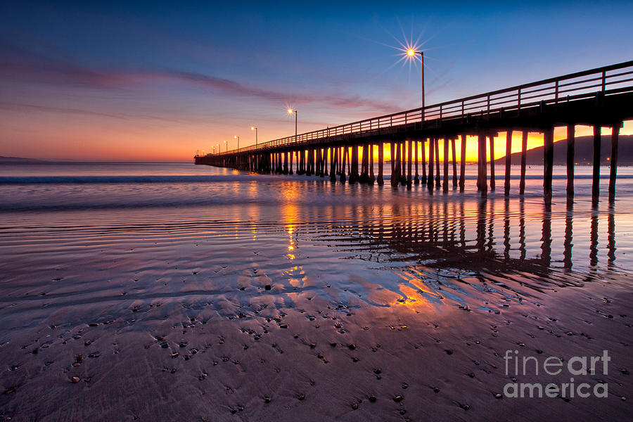 The Avila Pier After Sunset Photograph by Mimi Ditchie