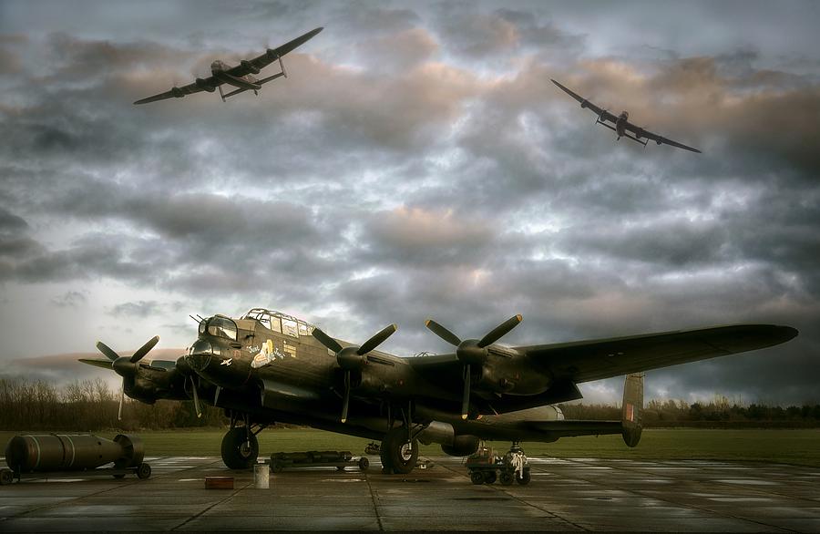 The Avro Lancaster Trio Photograph by Jason Green