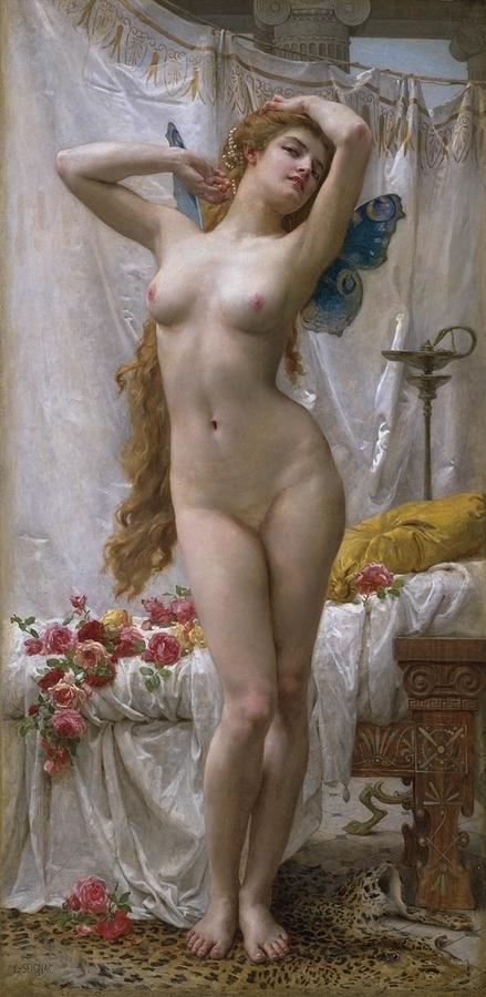 Nude Painting - The Awakening of Psyche by Guillaume Seignac
