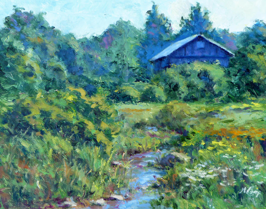 The Back Meadow Painting by Michael Camp