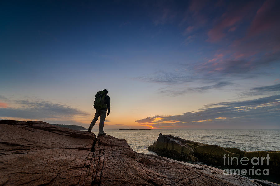 Acadia National Park Photograph - The Backpacker  by Michael Ver Sprill