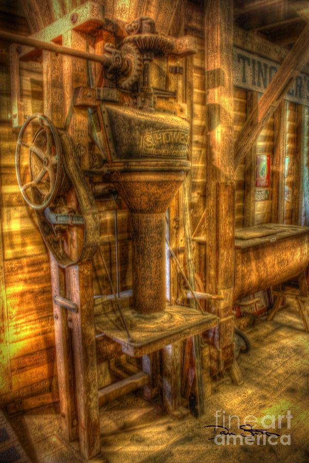 Vintage Photograph - The Bagging Machine by Dan Stone