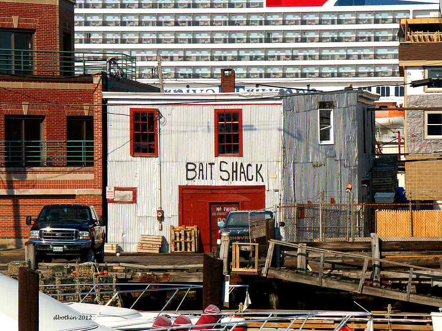 Portland Photograph - The Bait Shack by Dick Botkin