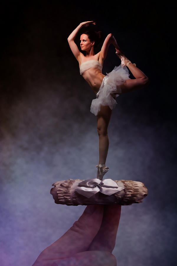 Woman Digital Art - The Ballerina by Davandra Cribbie