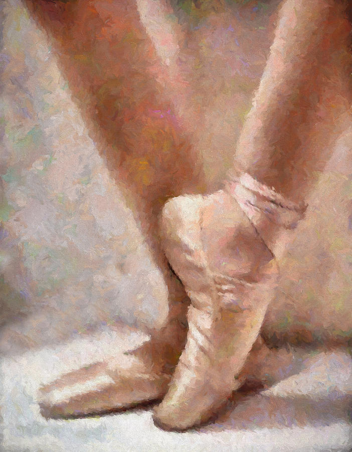 Ballet Digital Art - The Ballerinas Shoes by Georgiana Romanovna