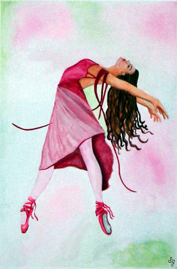 The Ballet in Pink Painting by Sandra Gale