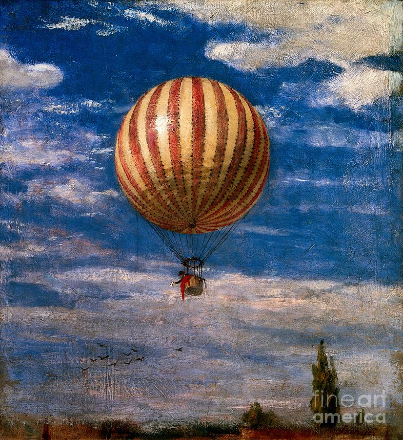 The Balloon Painting by Pal Szinyei Merse