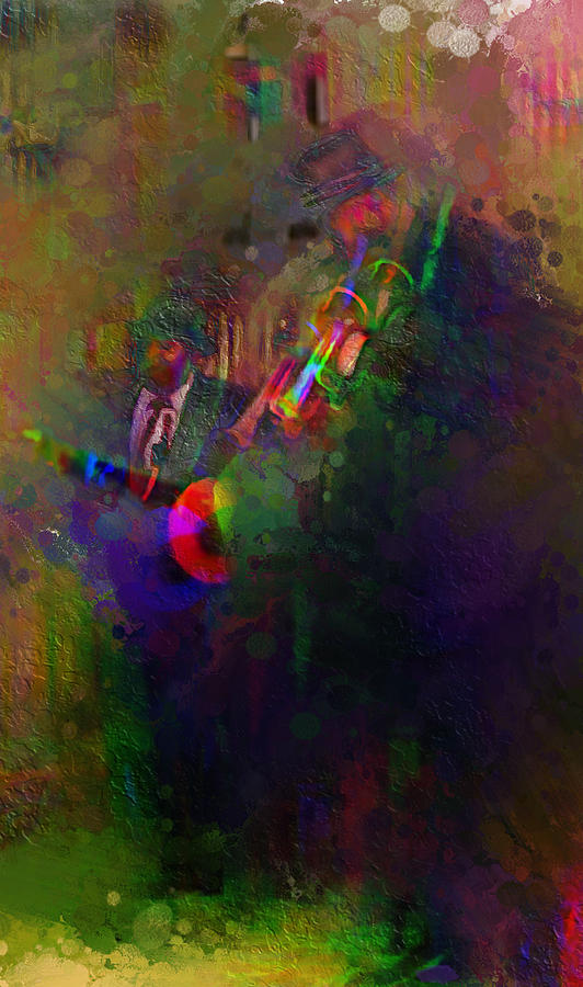 Abstract Digital Art - The Band by Don Steve