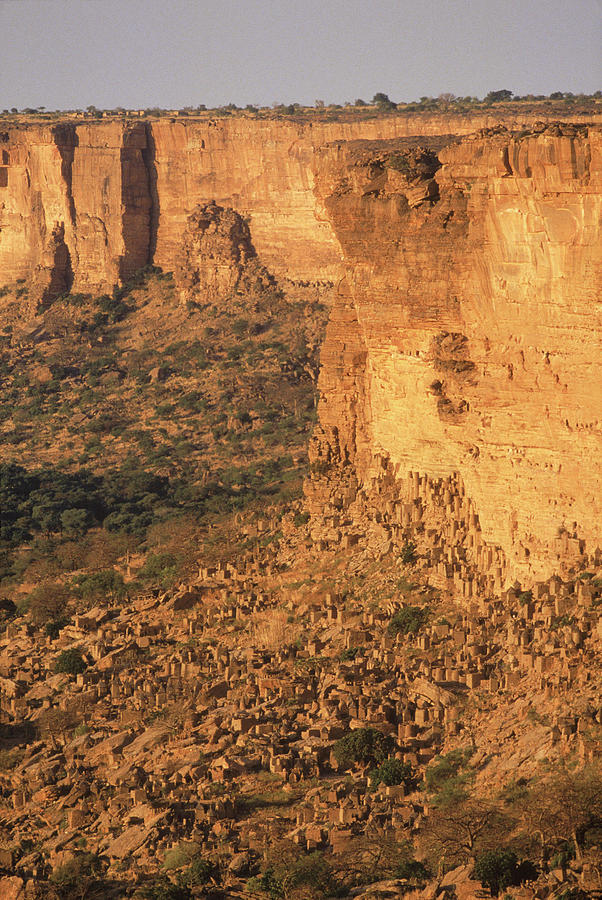 Absence Photograph - The Bandiagara Cliffs Loom by Jose Azel Absence Photograph - The Bandiagara Cliffs Loom by Jose Azel