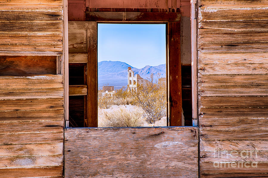 The Bank Of Rhyolite Through The Ruins Photograph by Mimi Ditchie
