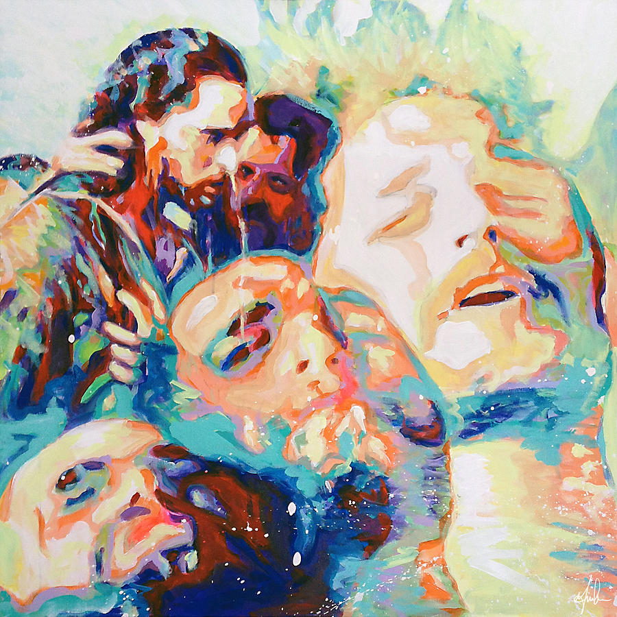 The Baptism of our Lord Painting by Steve Gamba